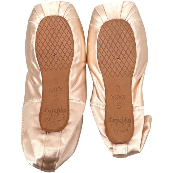 Grishko Elite European Pink Hard Shank Ballet Pointe Shoes Size 3.0 4X SS - Picture 5 of 10